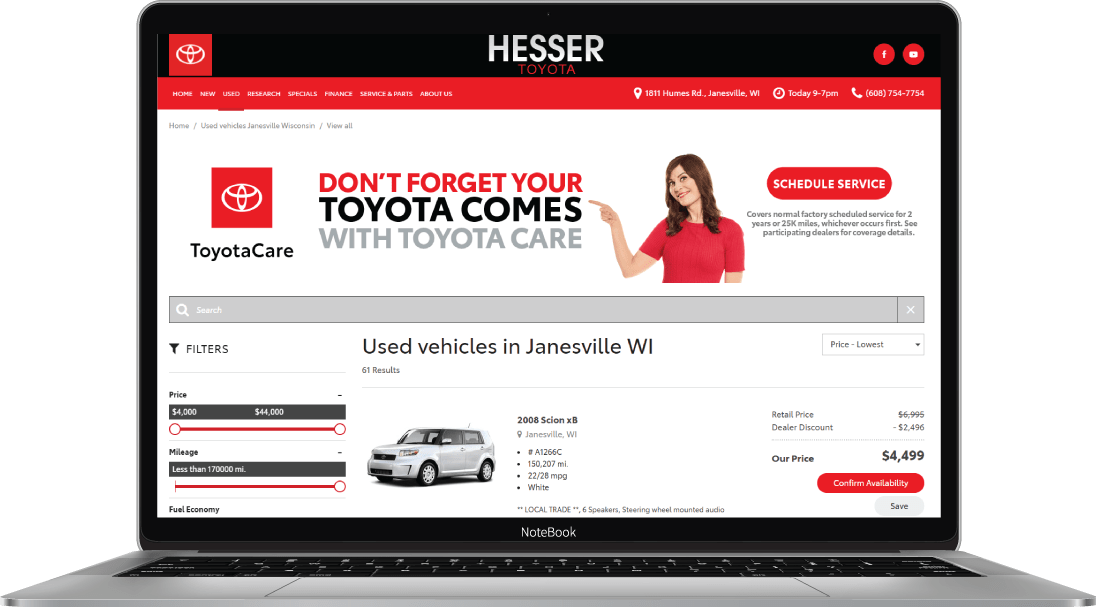 Hesser Toyota - Laptop